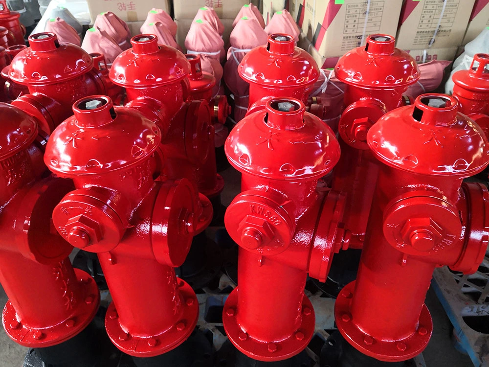 Factory Price High Quality DN150 6′′ 3 Way Fire Hydrant Valve Outdoor